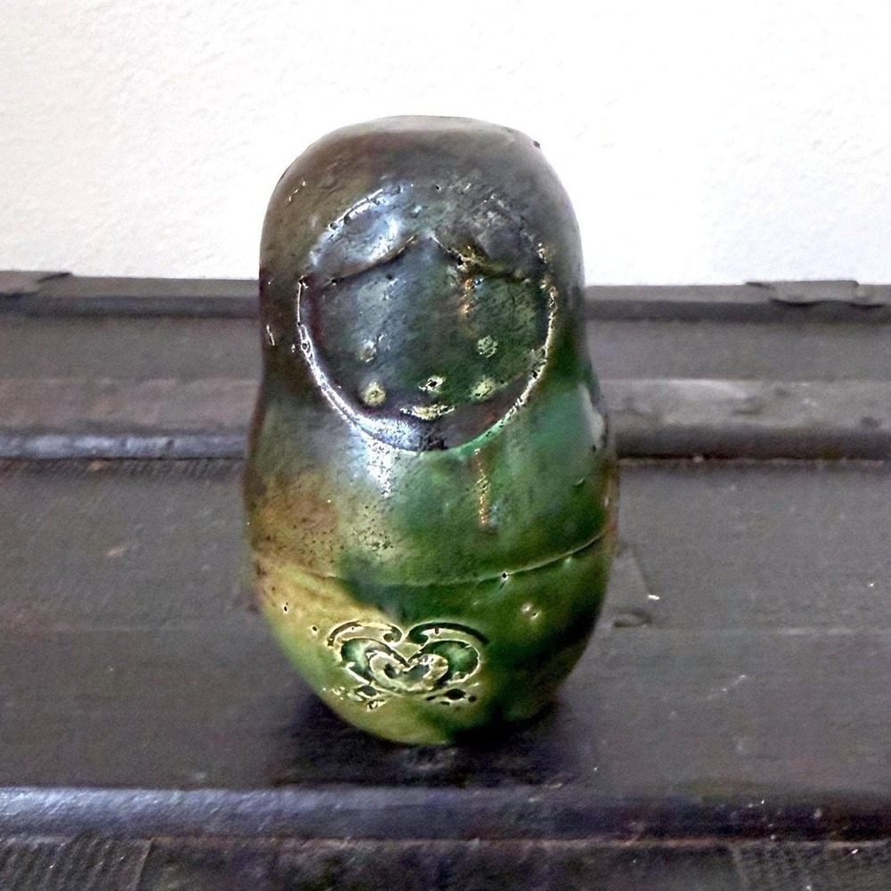 Handmade Matryoshka Nesting Doll Figurine Mold Russian Folk Art Decor